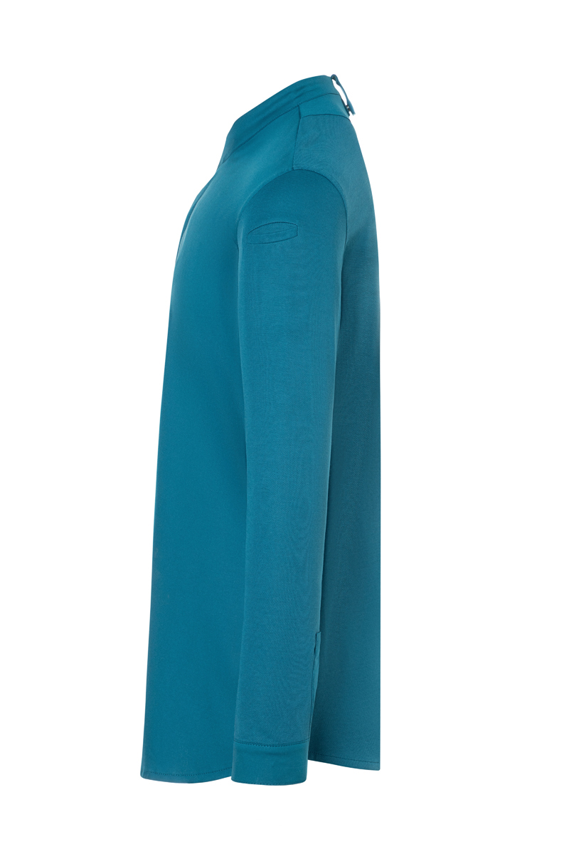 Kochjacke Herren Dunkelpetrol – Langarm Herrenkochjacke DIAMOND CUT® Avantgarde, Detailansicht