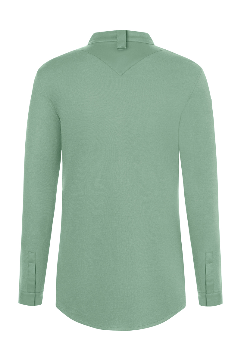 Kochjacke Herren Pastellgrün – Langarm Herrenkochjacke DIAMOND CUT® Avantgarde, Detailansicht