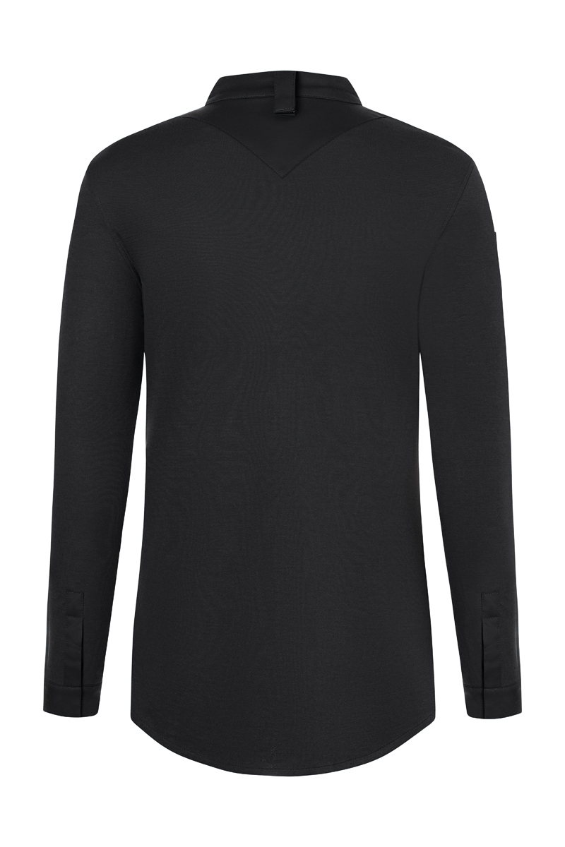 Kochjacke Herren Schwarz – Langarm Herrenkochjacke DIAMOND CUT® Avantgarde, Detailansicht