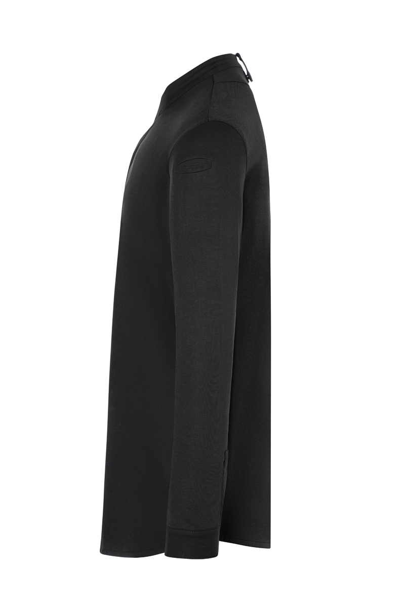Kochjacke Herren Schwarz – Langarm Herrenkochjacke DIAMOND CUT® Avantgarde, Detailansicht