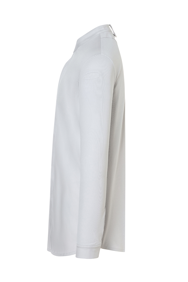 Kochjacke Herren Silbergrau – Langarm Herrenkochjacke DIAMOND CUT® Avantgarde, Detailansicht