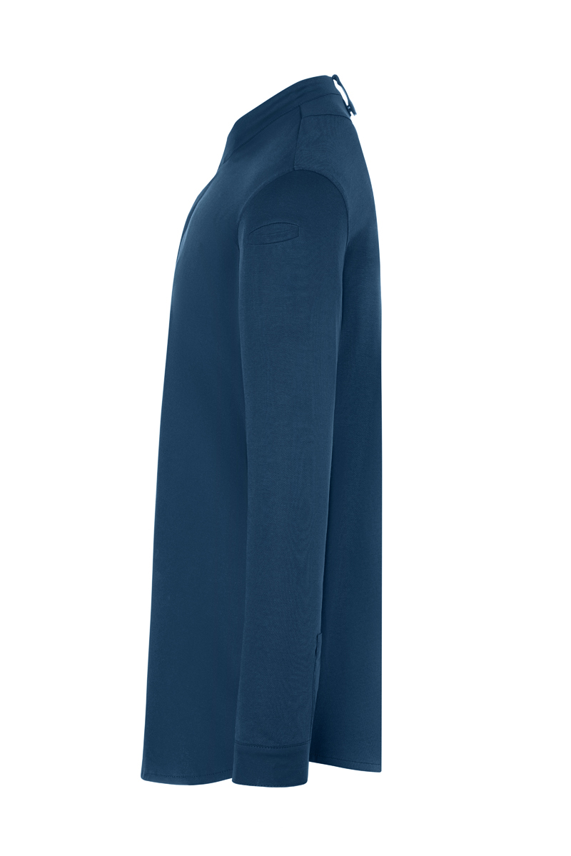 Kochjacke Herren Stahlblau – Langarm Herrenkochjacke DIAMOND CUT® Avantgarde, Detailansicht