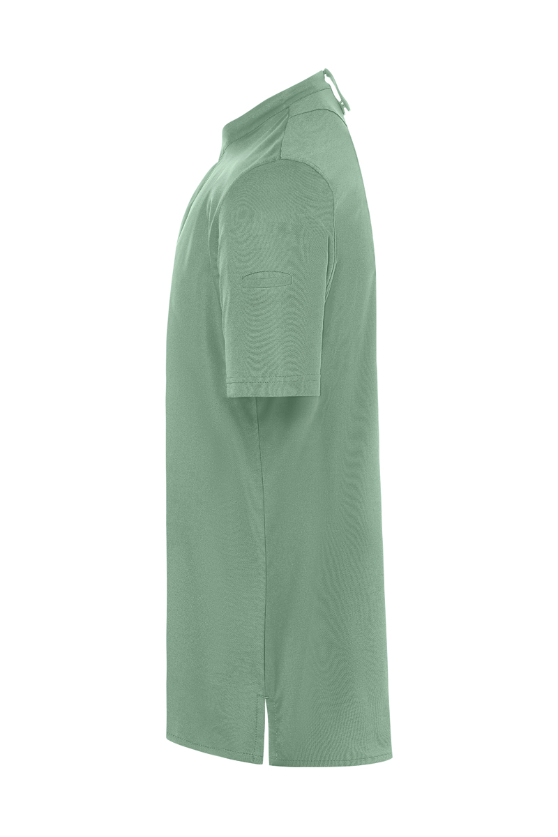Kochjacke Herren Pastellgrün – Kurzarm Herrenkochjacke DIAMOND CUT® Avantgarde, Detailansicht