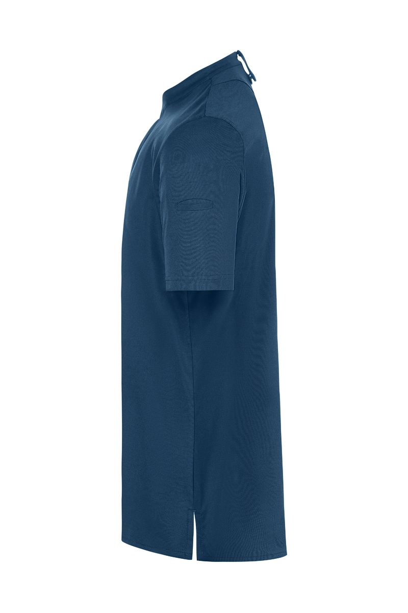 Kochjacke Herren Stahlblau – Kurzarm Herrenkochjacke DIAMOND CUT® Avantgarde, Detailansicht