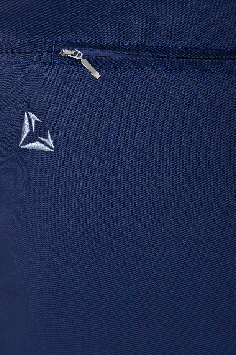 Latzschürze Unisex Marine – Latzschürze DIAMOND CUT® mit Echtlederbändern, Detailansicht