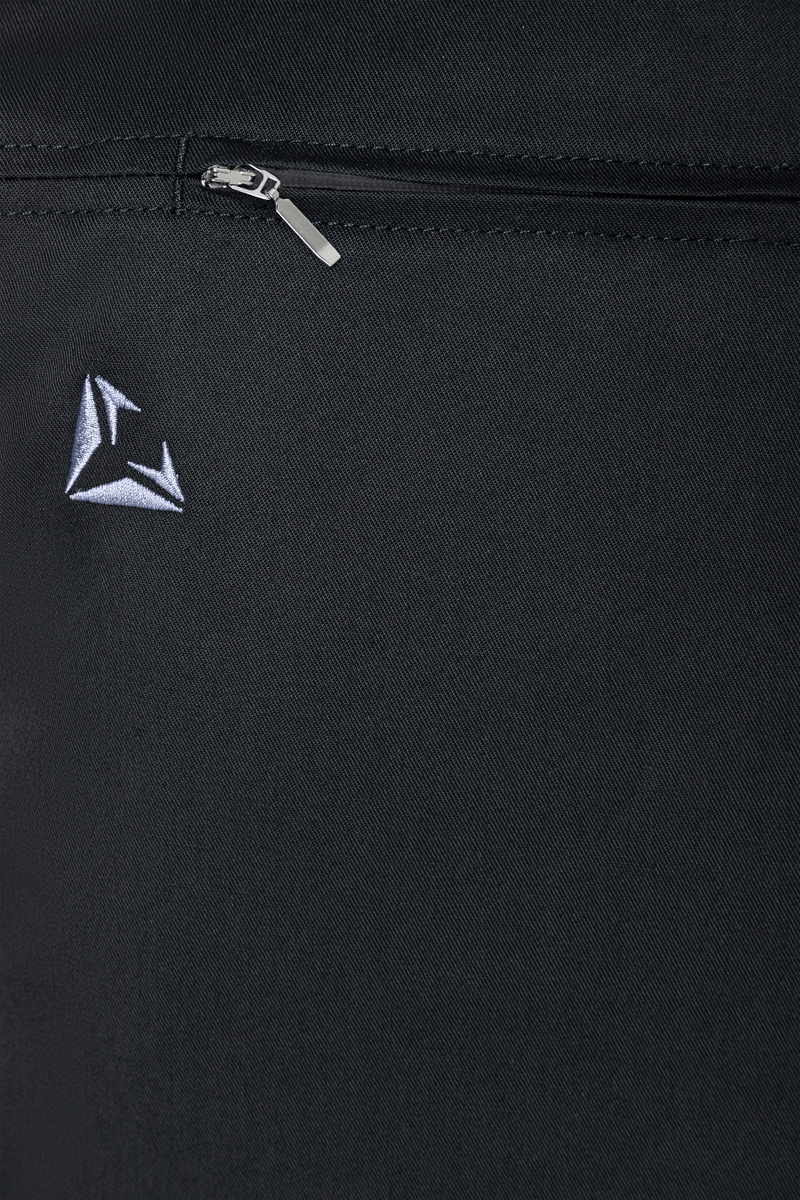 Latzschürze Unisex Schwarz – Latzschürze DIAMOND CUT® mit Echtlederbändern, Detailansicht