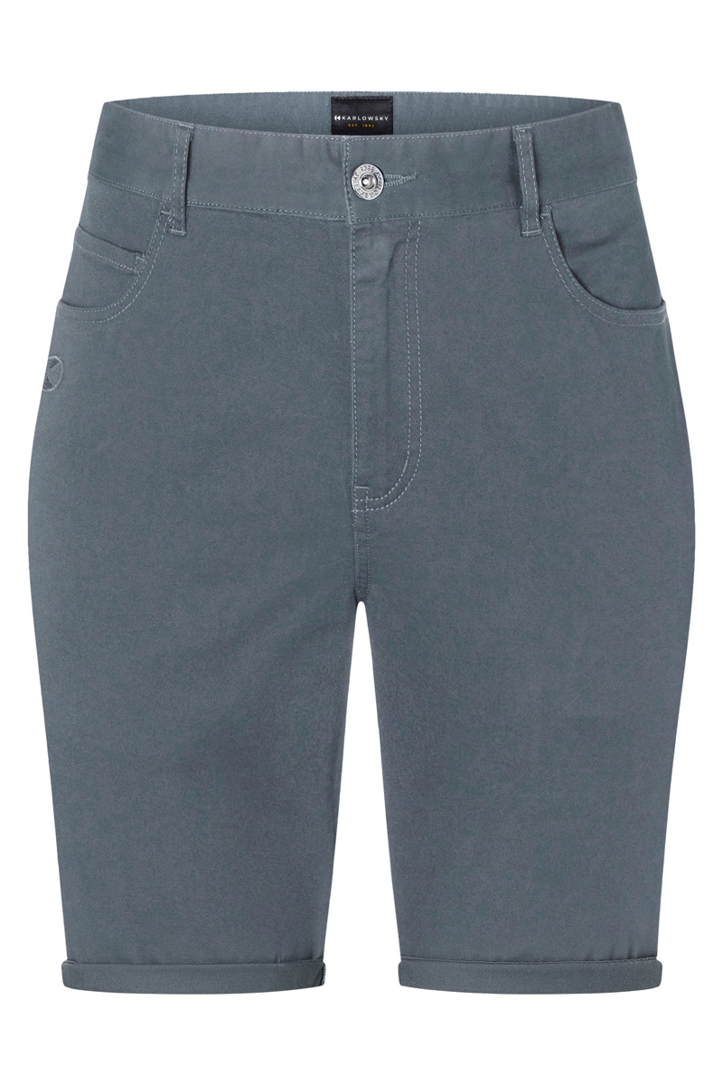 Hose Damen Anthrazit – Damen 5-Pocket-Shorts Classic-Stretch