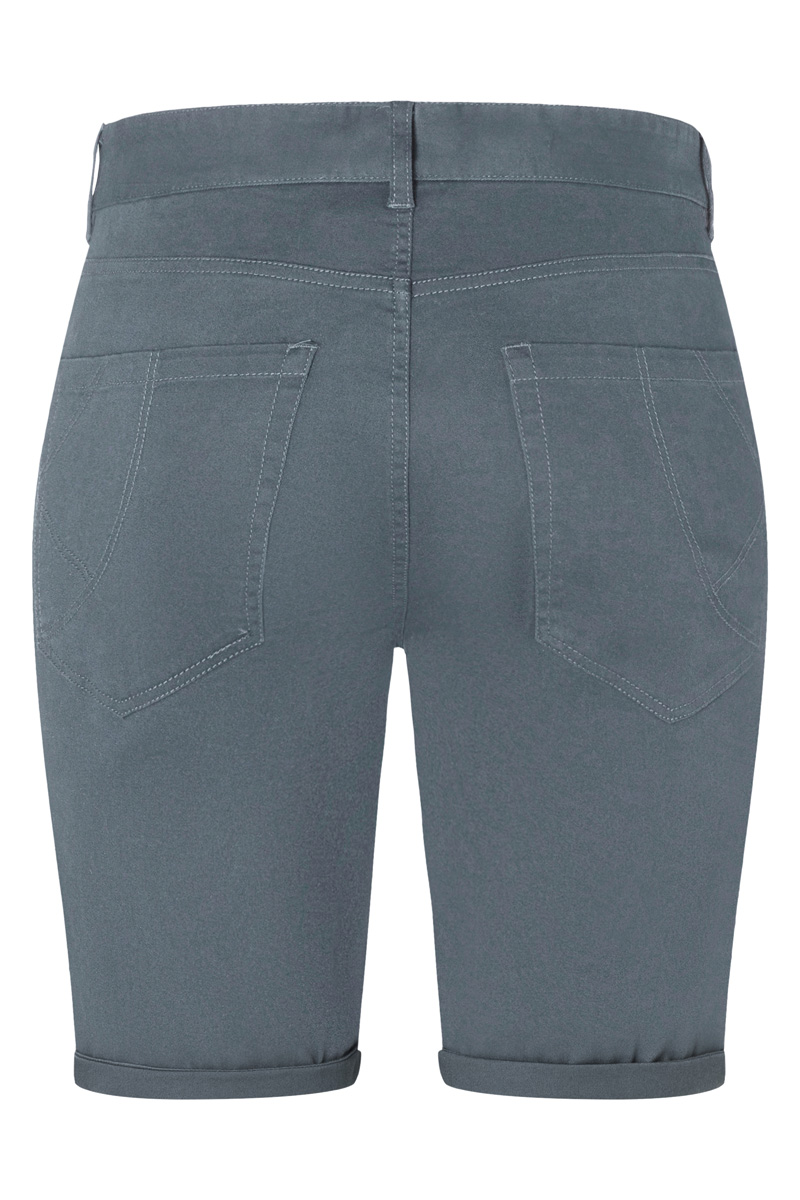 Hose Damen Anthrazit – Damen 5-Pocket-Shorts Classic-Stretch, Detailansicht