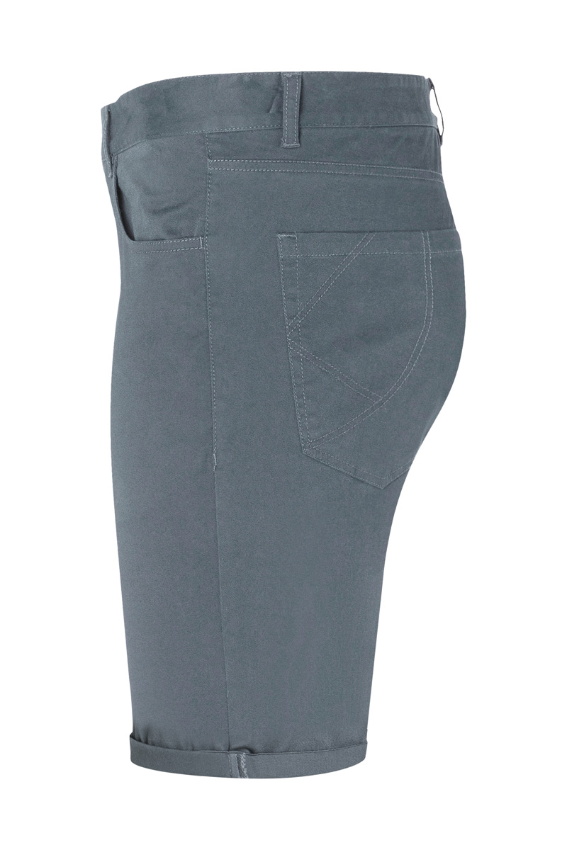 Hose Damen Anthrazit – Damen 5-Pocket-Shorts Classic-Stretch, Detailansicht