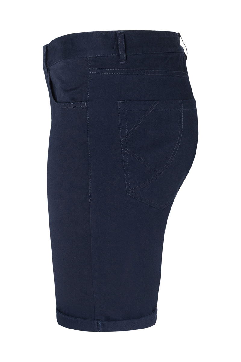 Hose Damen Nachtblau – Damen 5-Pocket-Shorts Classic-Stretch, Detailansicht