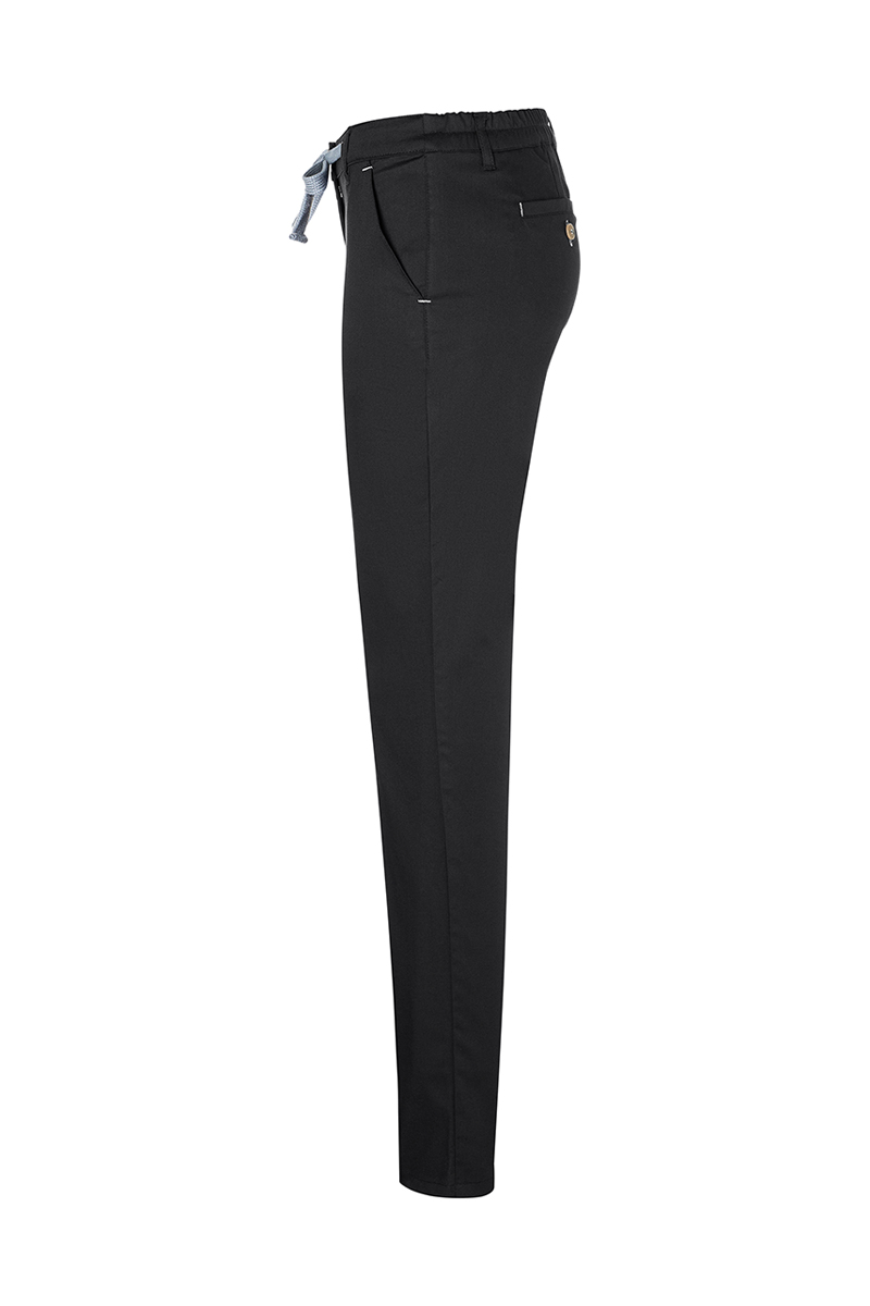 Hose Damen Schwarz – Damen Chinohose Modern-Stretch, Detailansicht