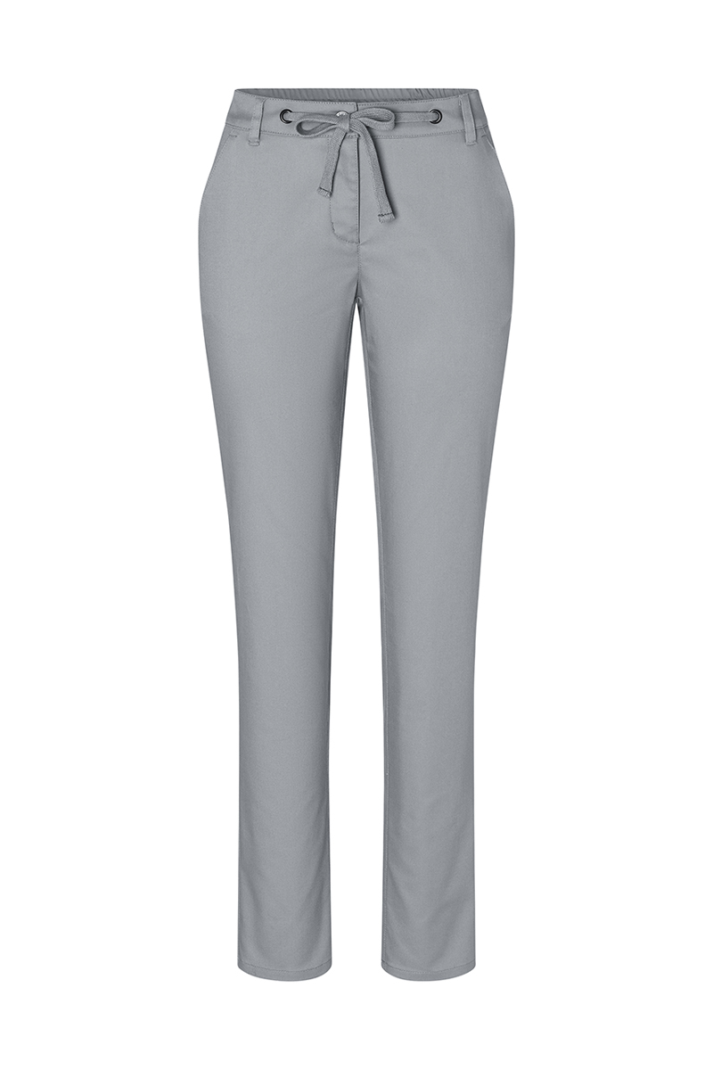 Hose Damen Stahlgrau – Damen Chinohose Modern-Stretch, Detailansicht