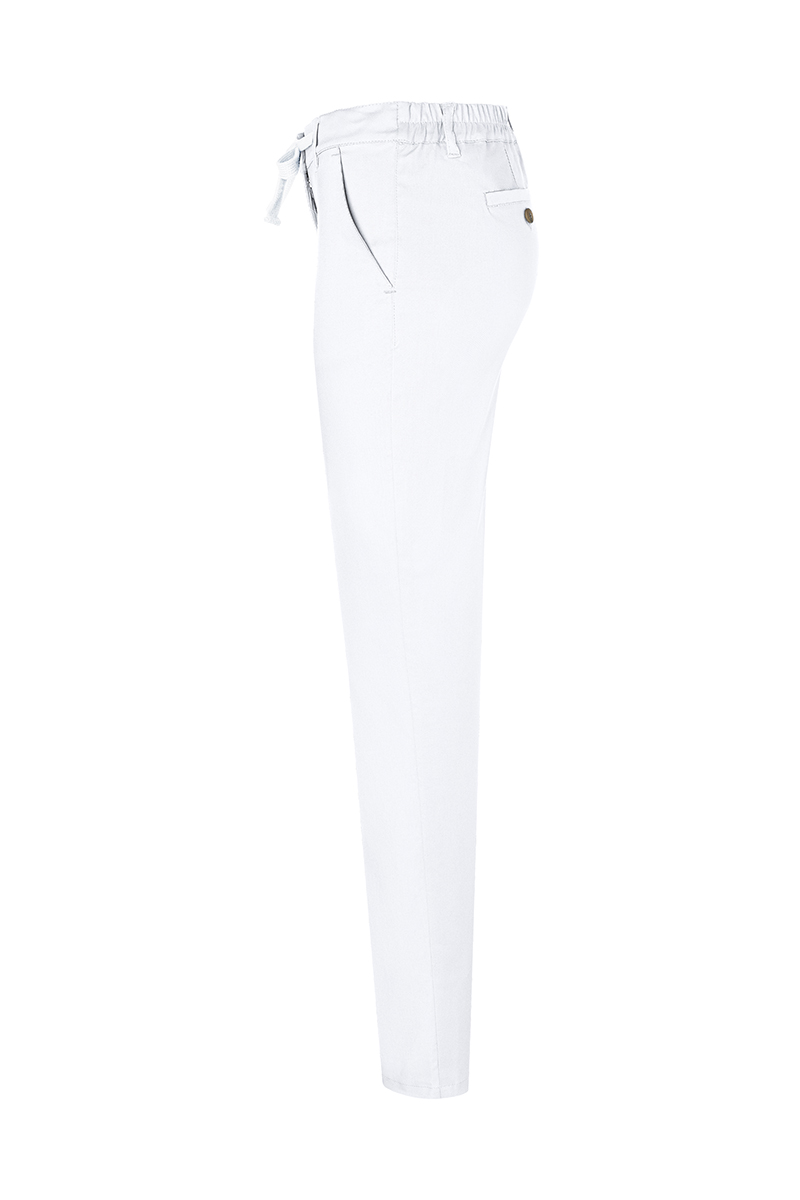 Hose Damen Weiß – Damen Chinohose Modern-Stretch, Detailansicht
