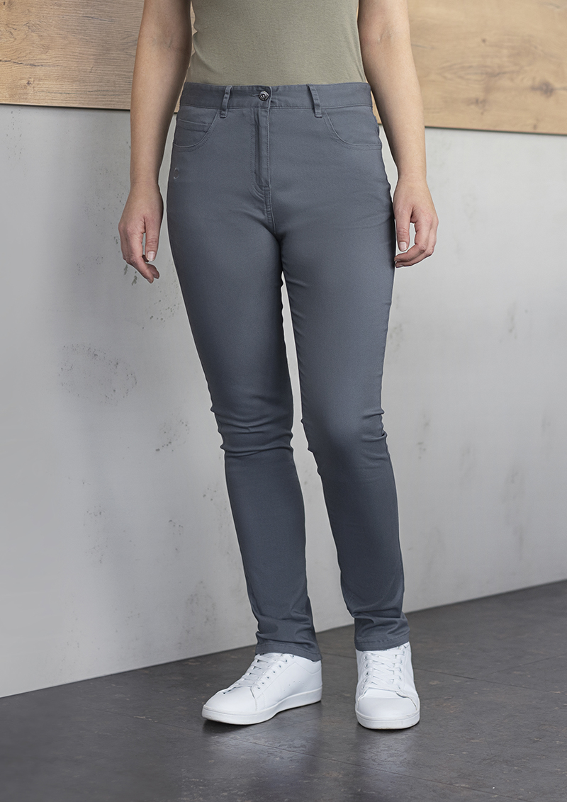Hose Damen Anthrazit – Damen 5-Pocket-Hose Classic-Stretch