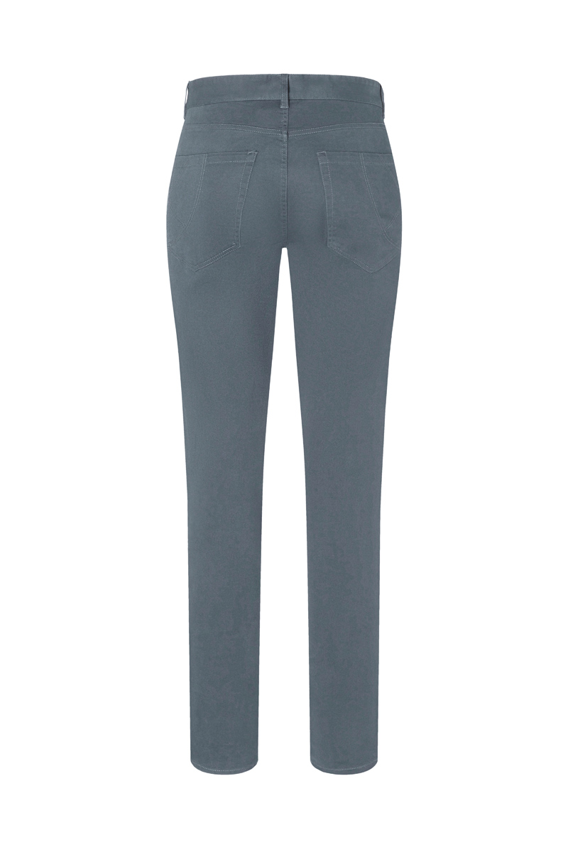 Hose Damen Anthrazit – Damen 5-Pocket-Hose Classic-Stretch, Detailansicht