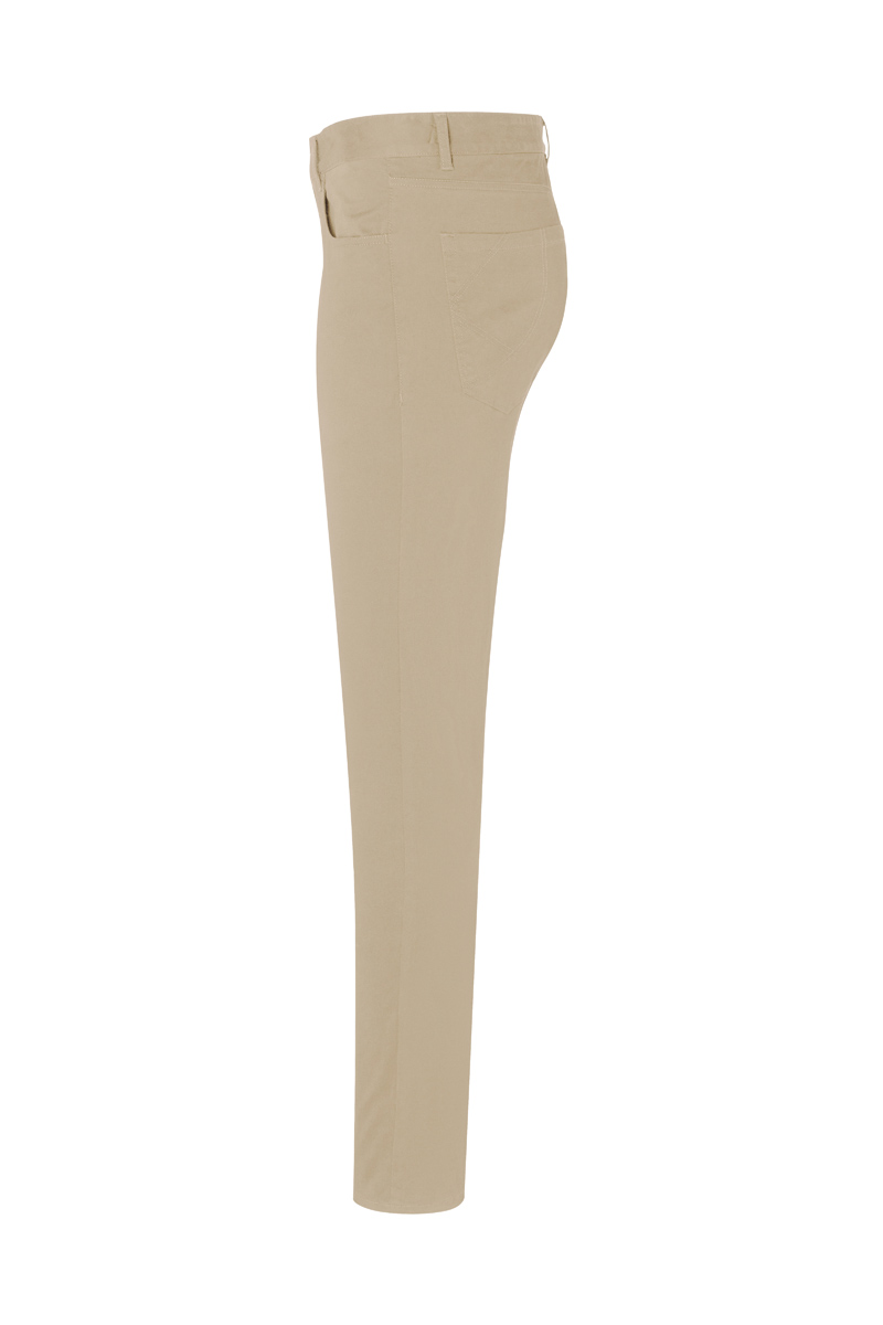 Hose Damen Kieselbeige – Damen 5-Pocket-Hose Classic-Stretch, Detailansicht