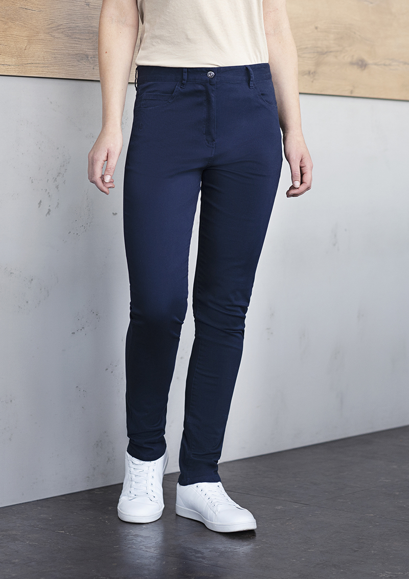 Hose Damen Nachtblau – Damen 5-Pocket-Hose Classic-Stretch