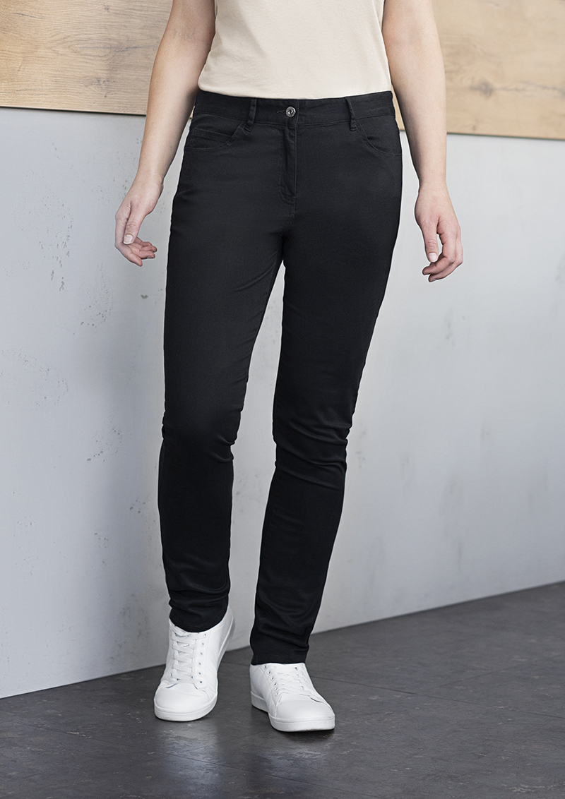 Hose Damen Schwarz – Damen 5-Pocket-Hose Classic-Stretch