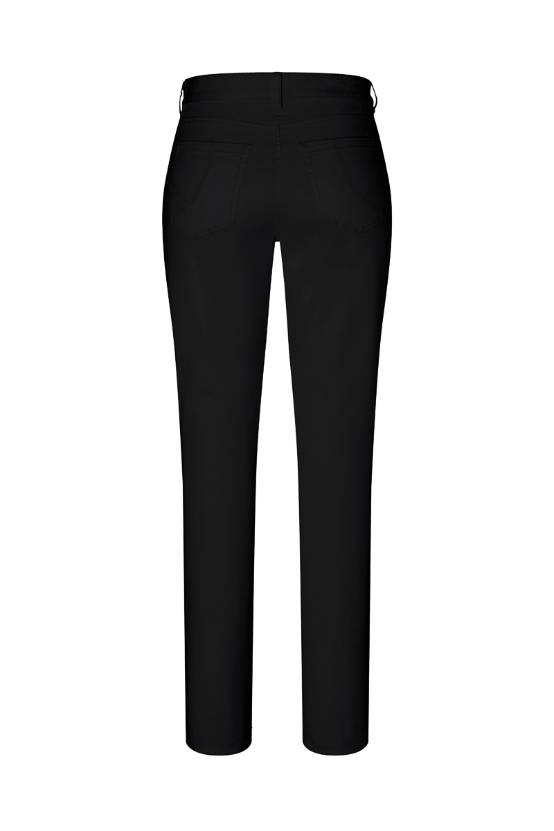 Hose Damen Schwarz – Damen 5-Pocket-Hose Classic-Stretch, Detailansicht