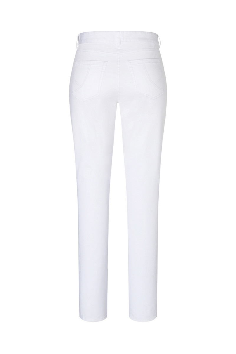 Hose Damen Weiß – Damen 5-Pocket-Hose Classic-Stretch, Detailansicht