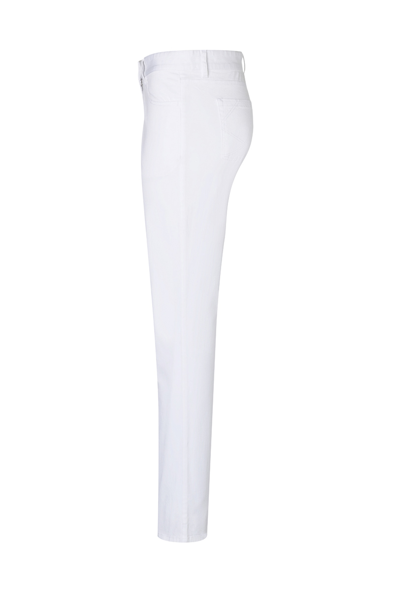 Hose Damen Weiß – Damen 5-Pocket-Hose Classic-Stretch, Detailansicht