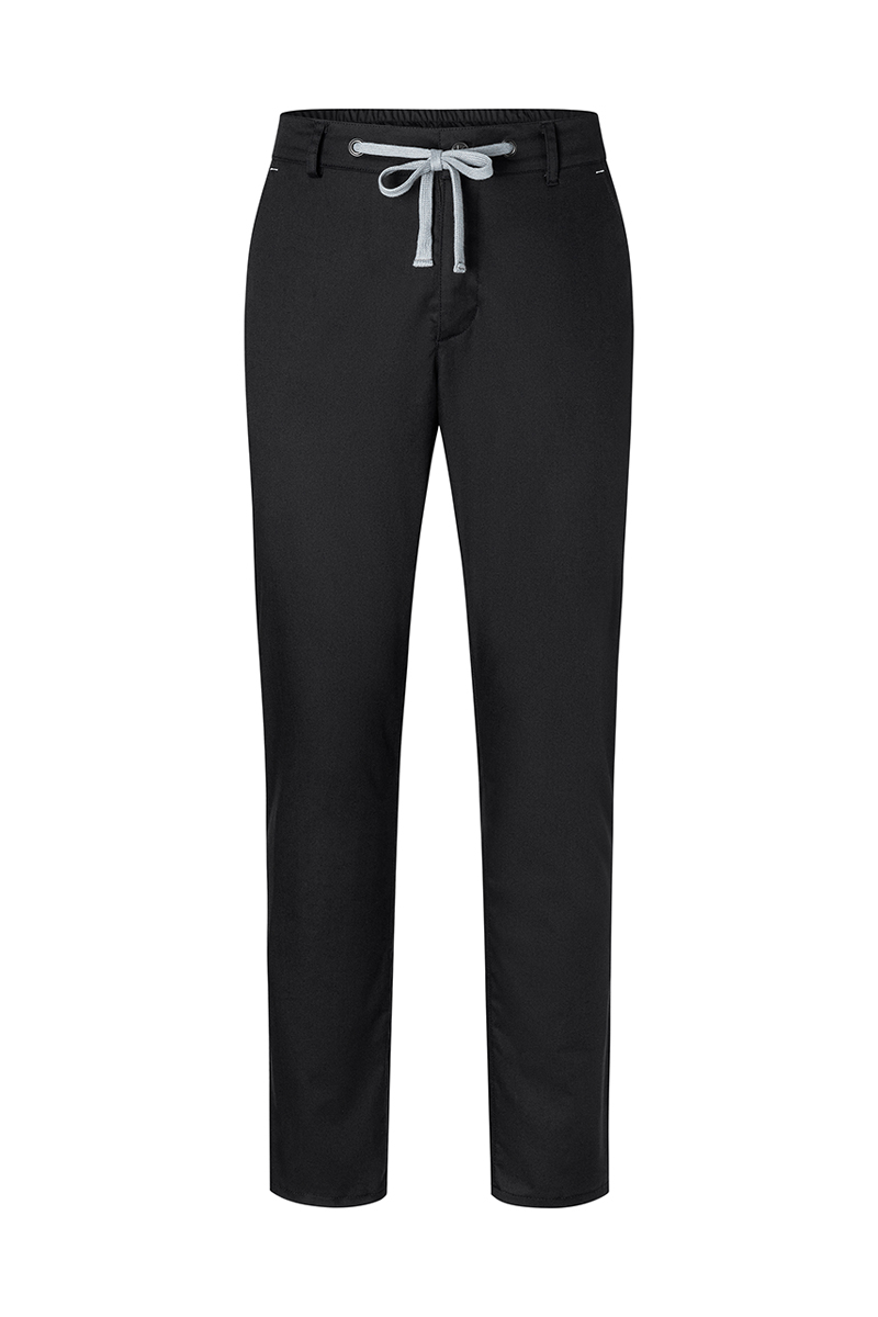 Hose Herren Schwarz – Herren Chinohose Modern-Stretch, Detailansicht