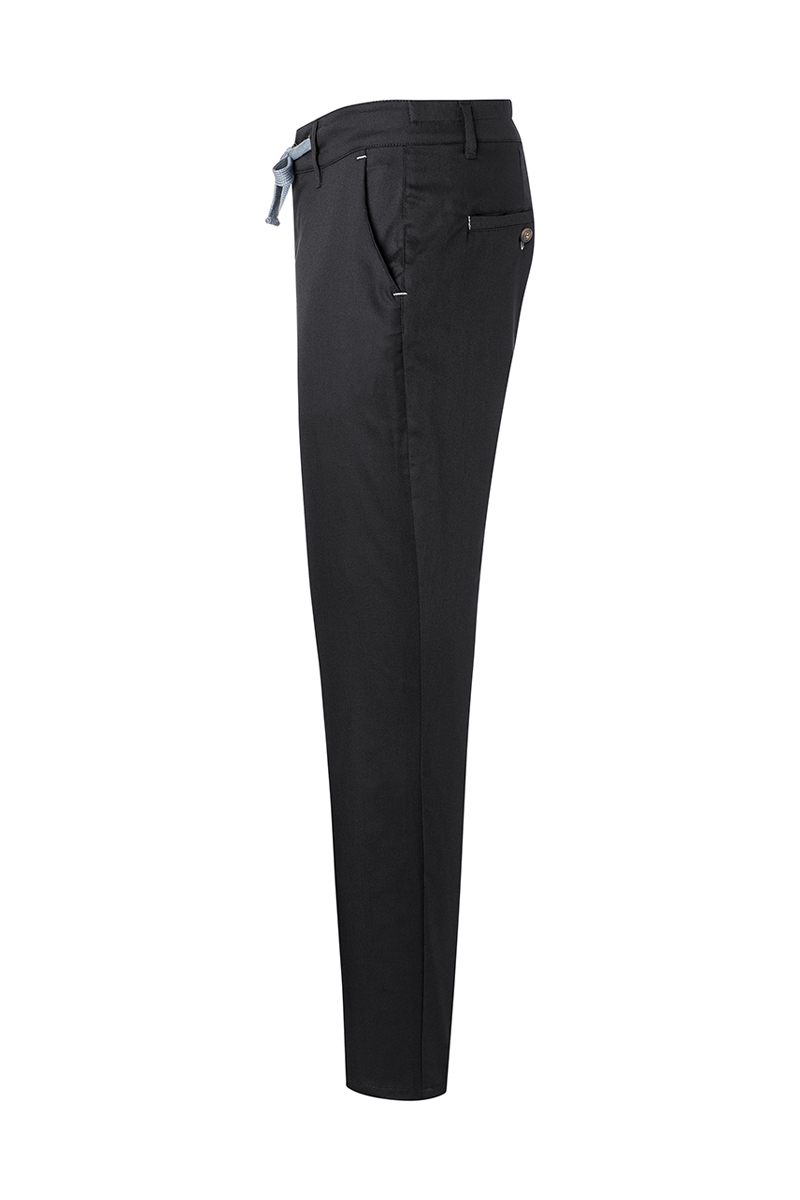 Hose Herren Schwarz – Herren Chinohose Modern-Stretch, Detailansicht
