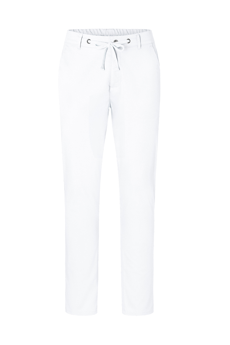 Hose Herren Weiß – Herren Chinohose Modern-Stretch, Detailansicht