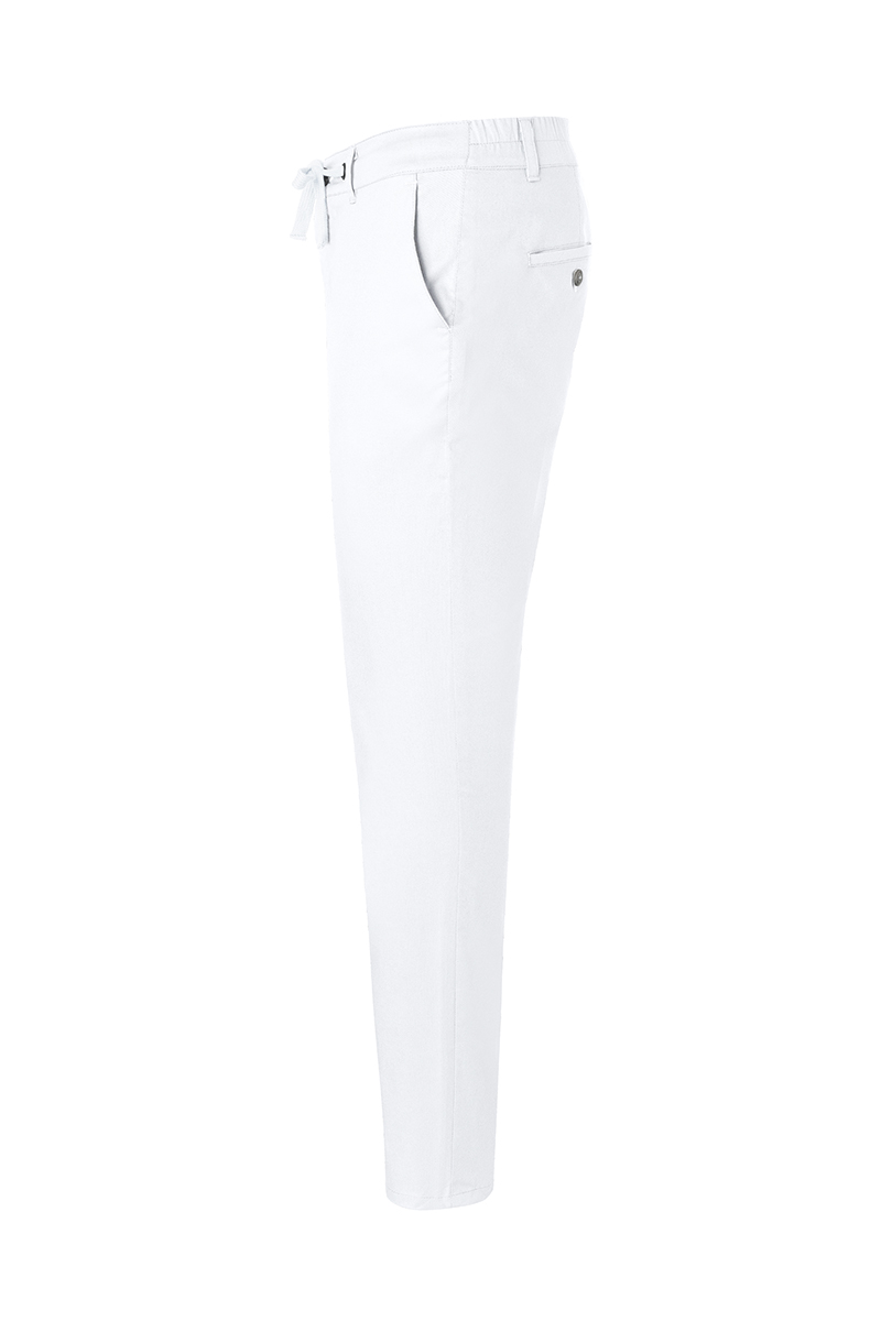Hose Herren Weiß – Herren Chinohose Modern-Stretch, Detailansicht