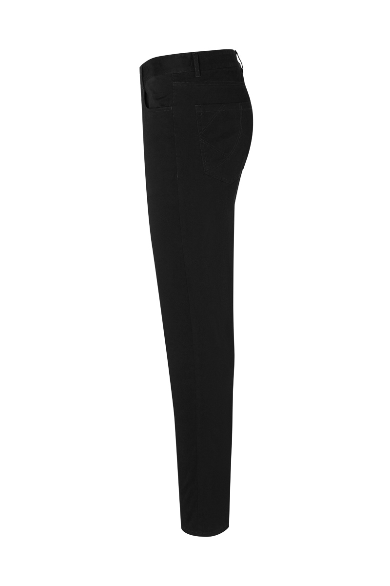 Hose Herren Schwarz – Herren 5-Pocket-Hose Classic-Stretch, Detailansicht