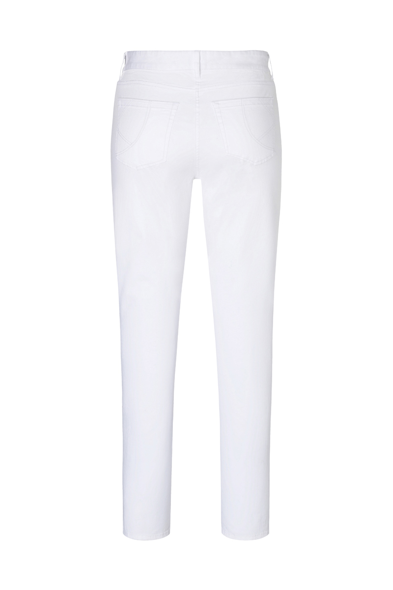Hose Herren Weiß – Herren 5-Pocket-Hose Classic-Stretch, Detailansicht