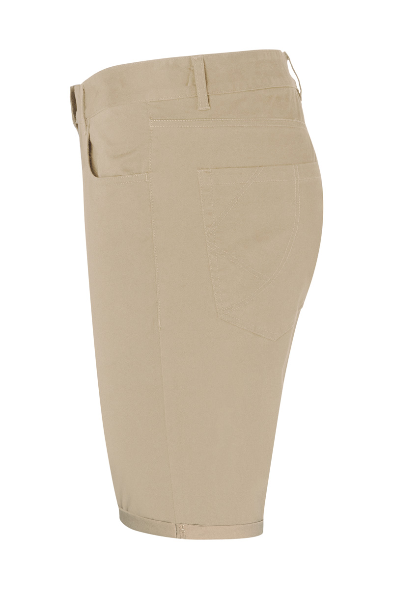 Hose Herren Kieselbeige – Herren 5-Pocket-Shorts Classic-Stretch, Detailansicht