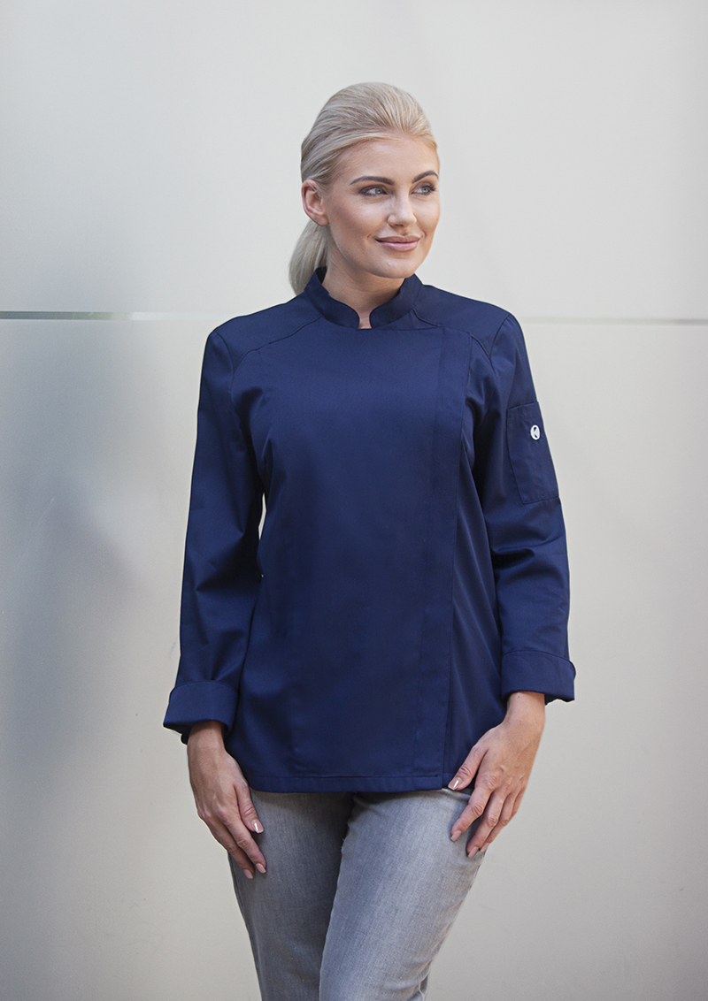 Kochjacke Damen Marine – Damenkochjacke Naomi