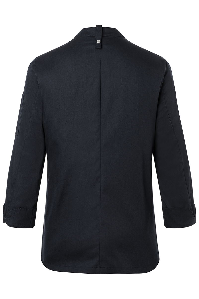 Kochjacke Damen Schwarz – Damenkochjacke Naomi, Detailansicht