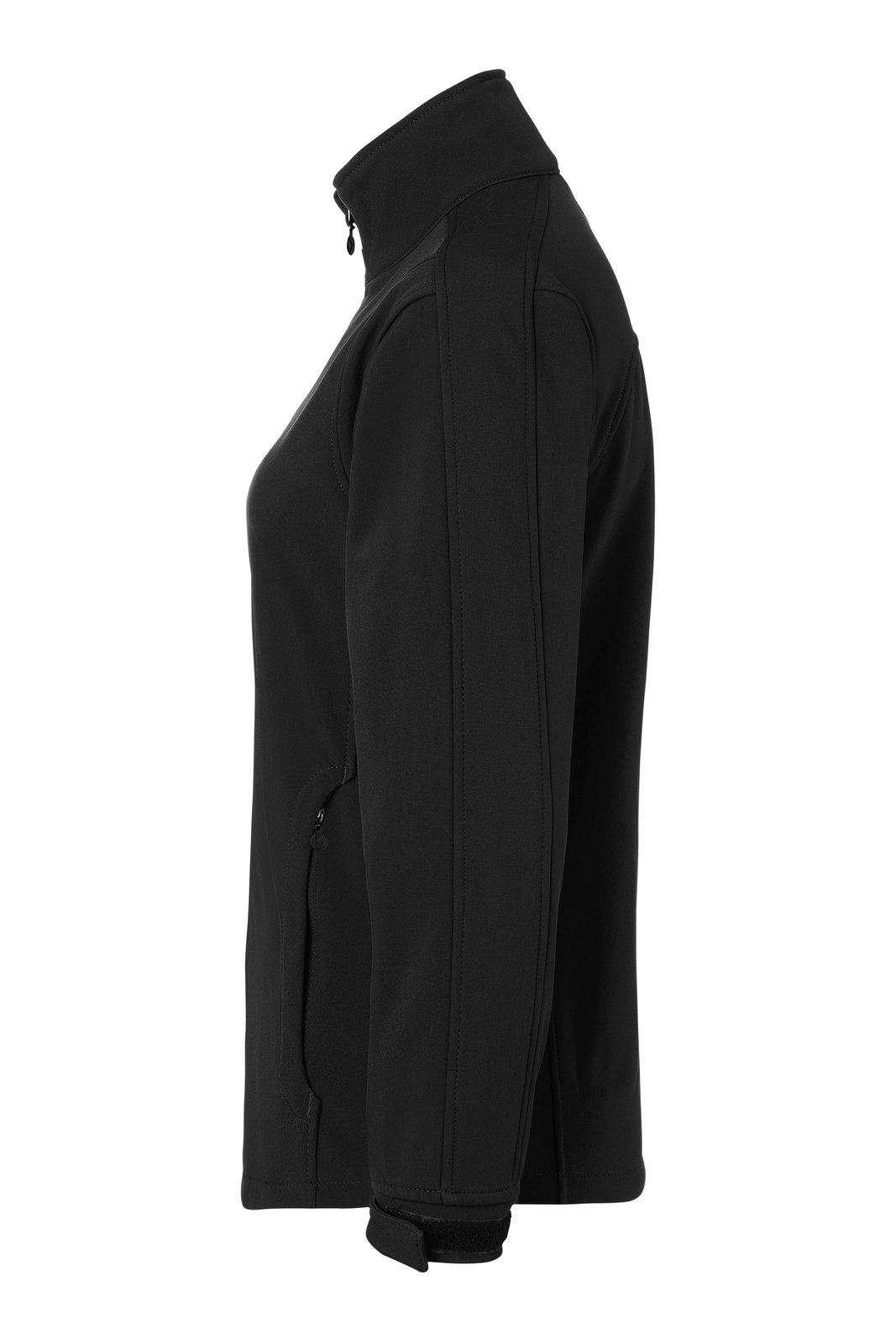 Softshelljacke Damen Schwarz – Damen Softshelljacke Classic, Detailansicht