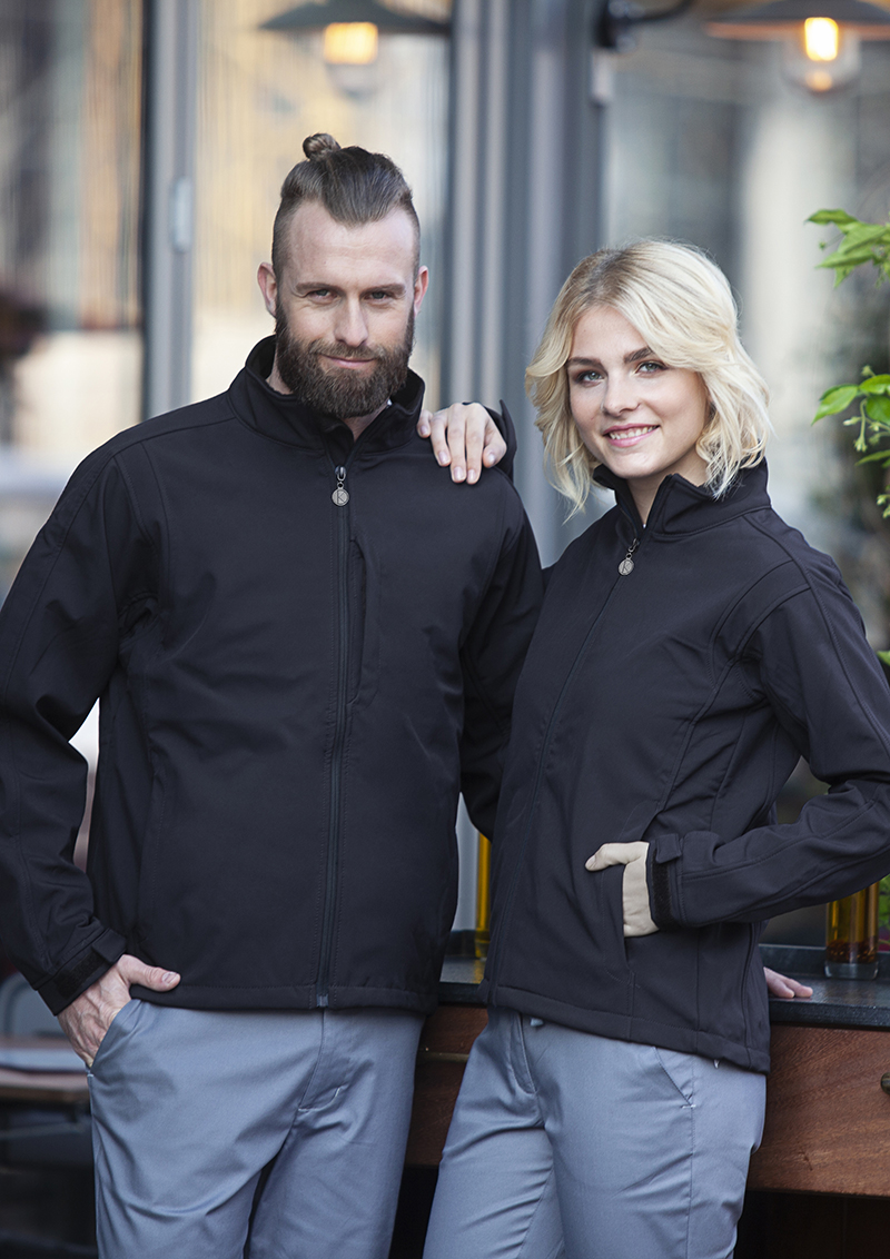 Softshelljacke Damen Schwarz – Damen Softshelljacke Classic, Detailansicht
