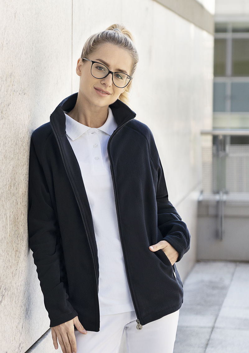 Fleecejacke Damen Marine – Damen Workwear Fleecejacke Warm-Up