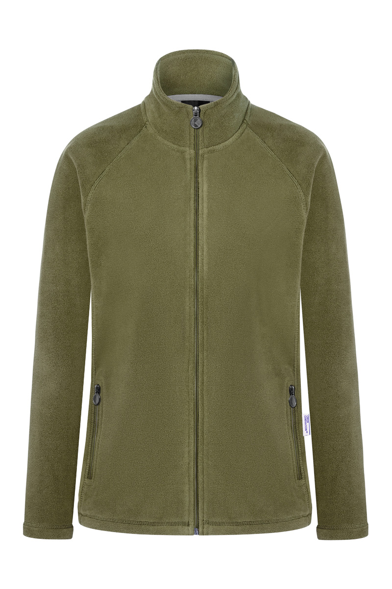 Fleecejacke Damen Moosgrün – Damen Workwear Fleecejacke Warm-Up