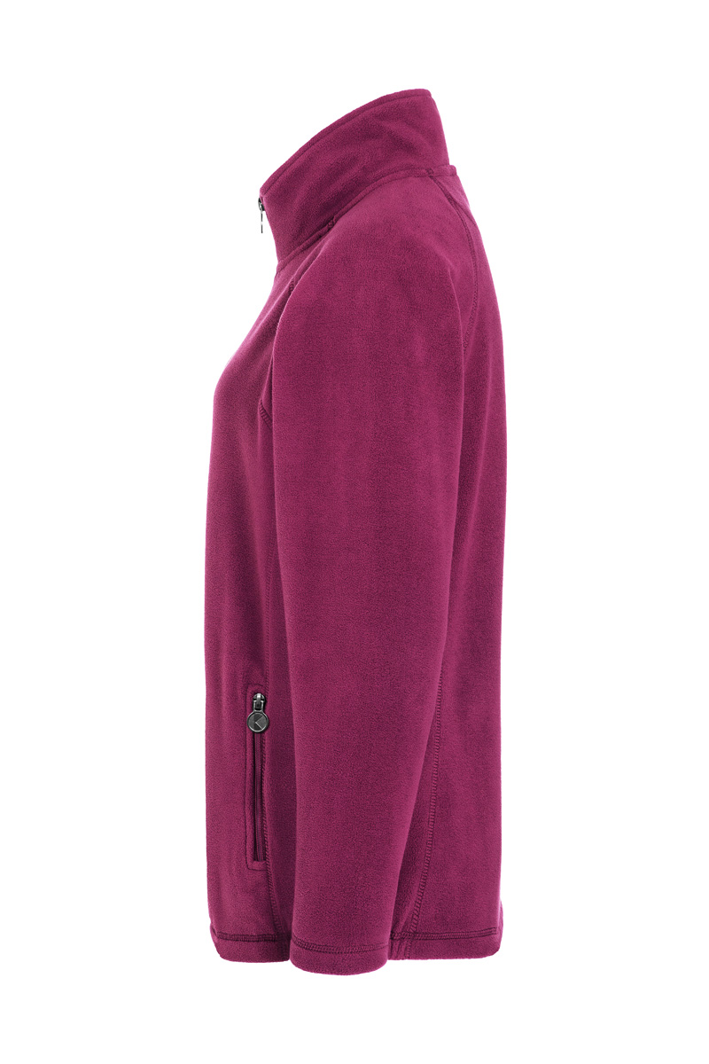 Fleecejacke Damen Fuchsia – Damen Workwear Fleecejacke Warm-Up, Detailansicht