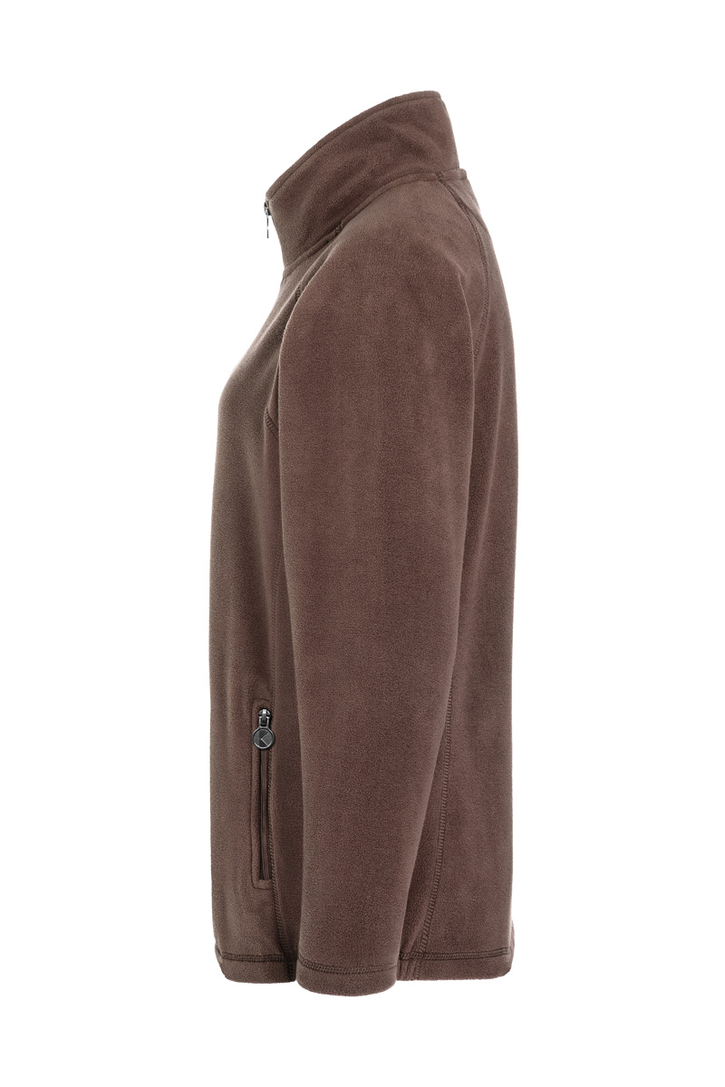 Fleecejacke Damen Hellbraun – Damen Workwear Fleecejacke Warm-Up, Detailansicht
