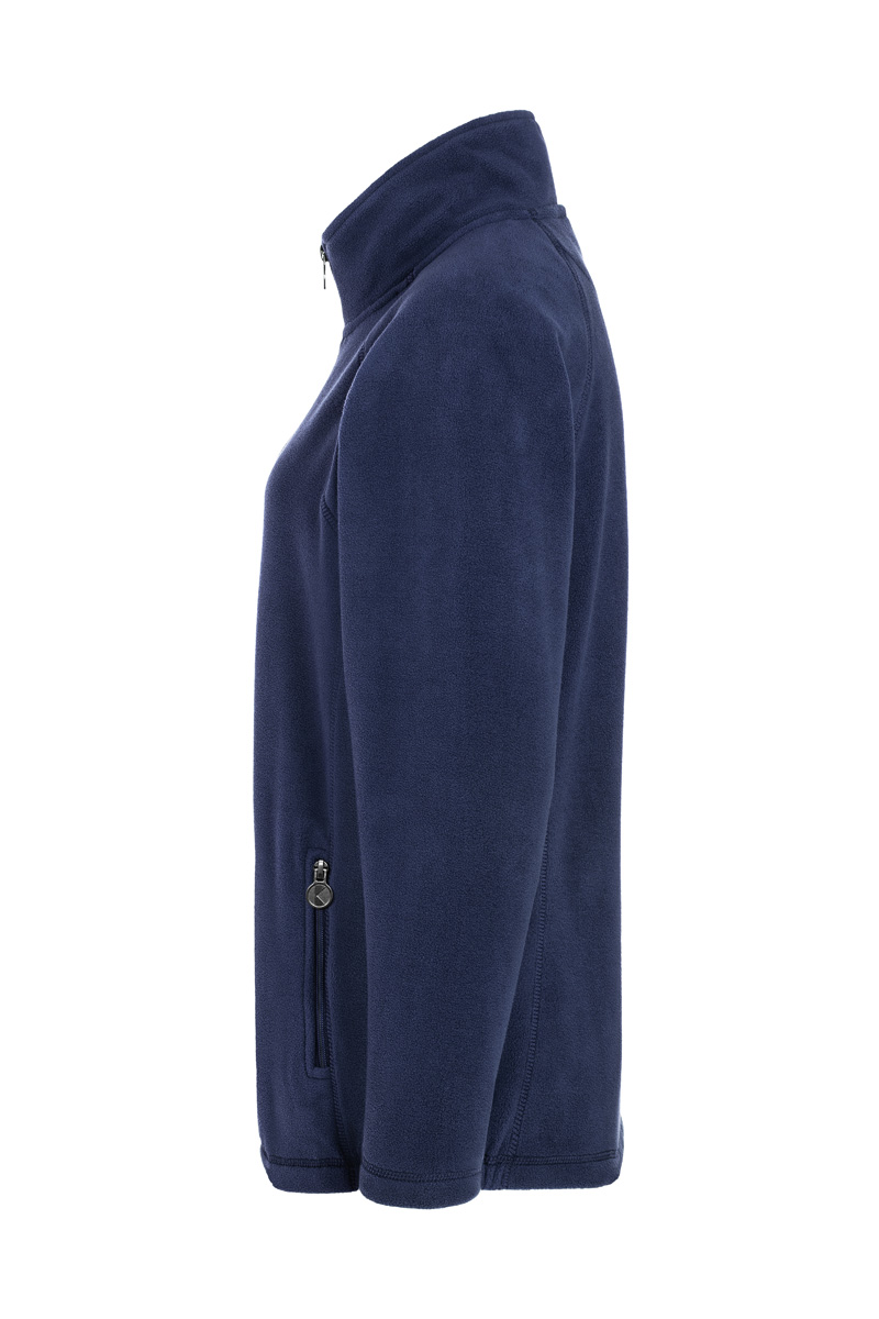 Fleecejacke Damen Marine – Damen Workwear Fleecejacke Warm-Up, Detailansicht