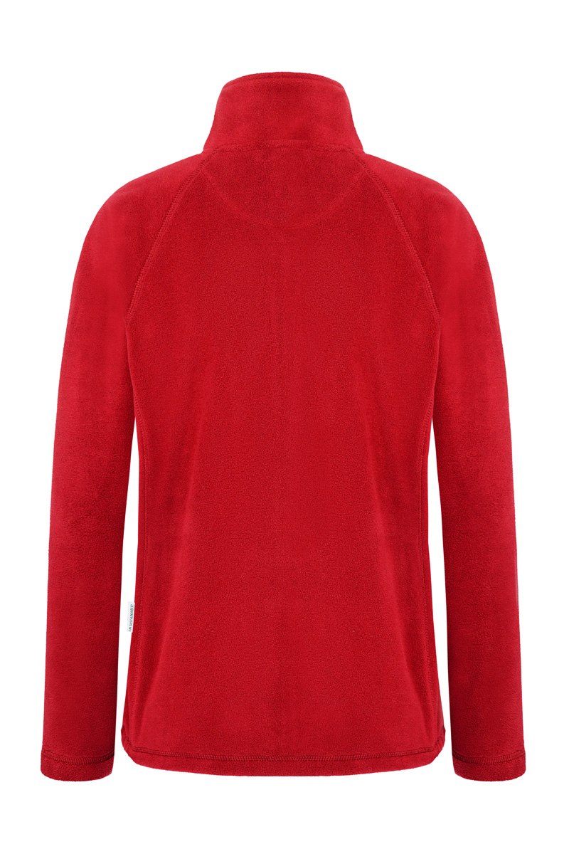 Fleecejacke Damen Rot – Damen Workwear Fleecejacke Warm-Up, Detailansicht