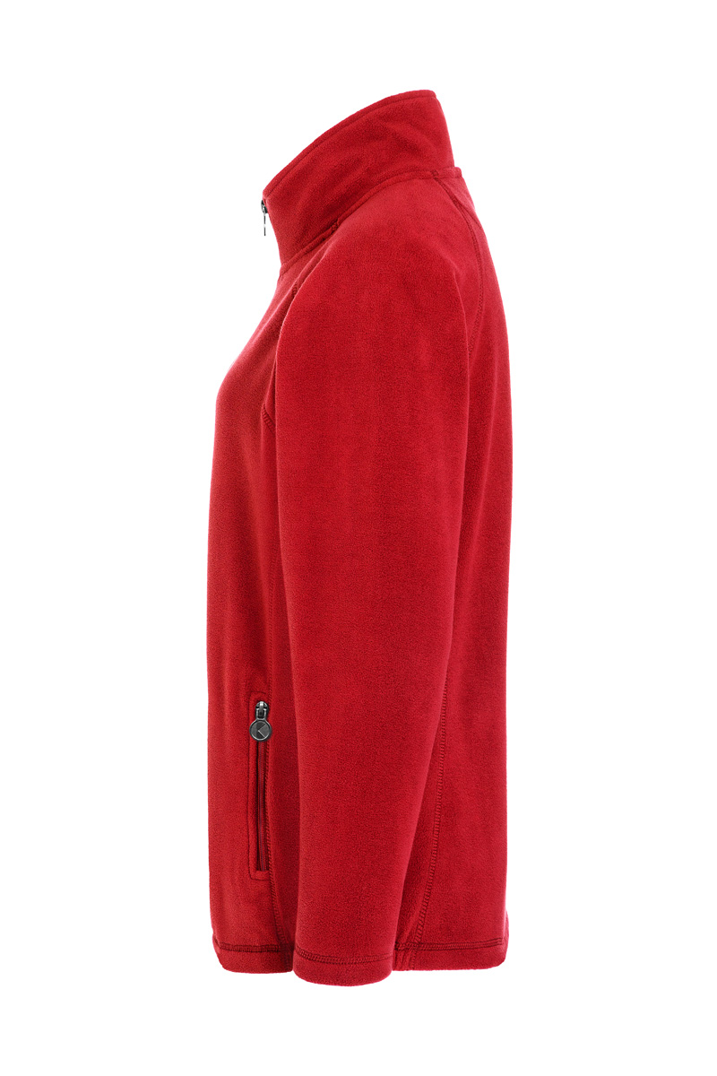 Fleecejacke Damen Rot – Damen Workwear Fleecejacke Warm-Up, Detailansicht