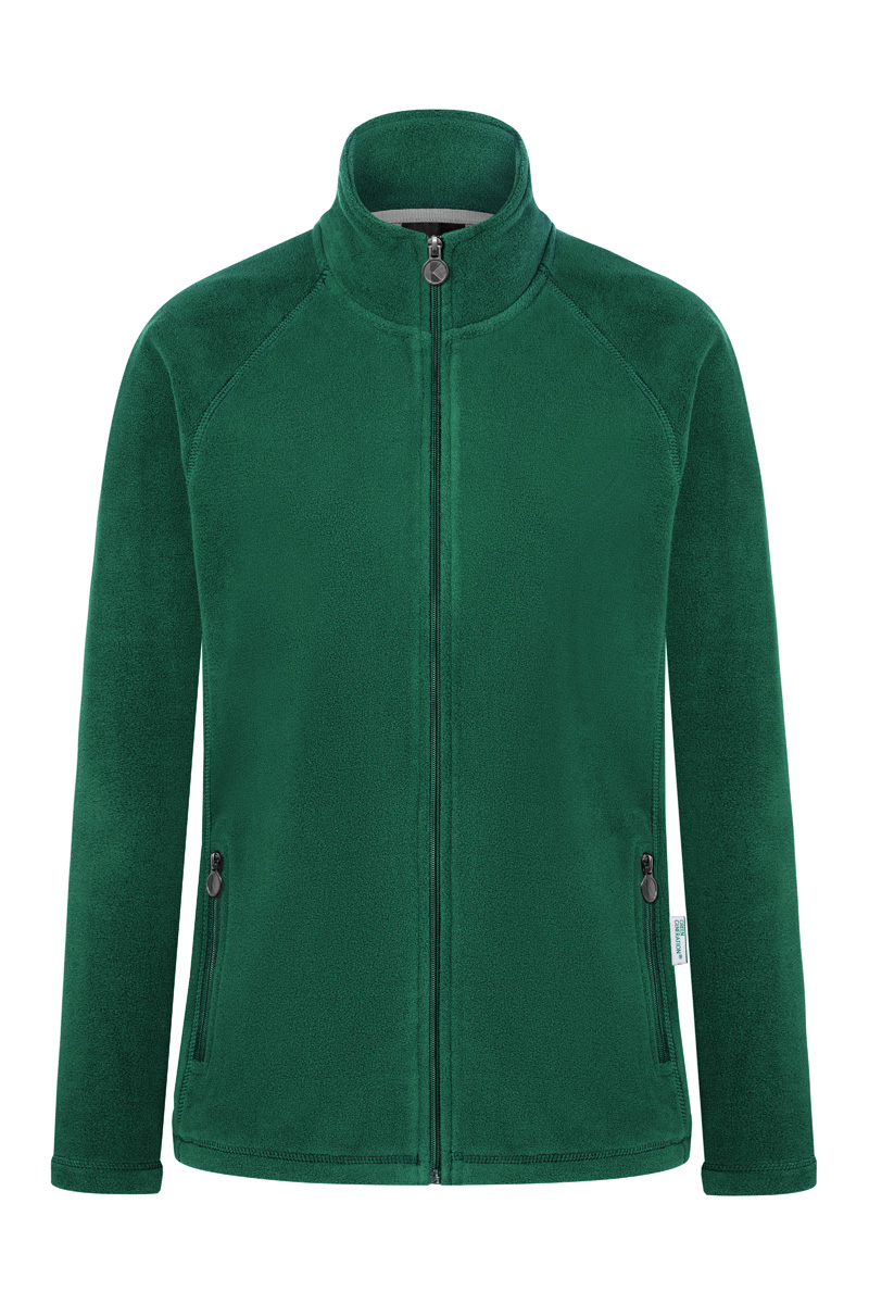 Fleecejacke Damen Waldgrün – Damen Workwear Fleecejacke Warm-Up