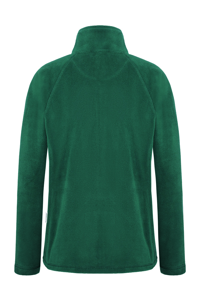 Fleecejacke Damen Waldgrün – Damen Workwear Fleecejacke Warm-Up, Detailansicht