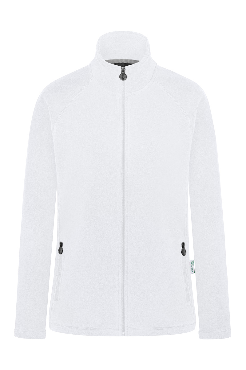 Fleecejacke Damen Weiß – Damen Workwear Fleecejacke Warm-Up