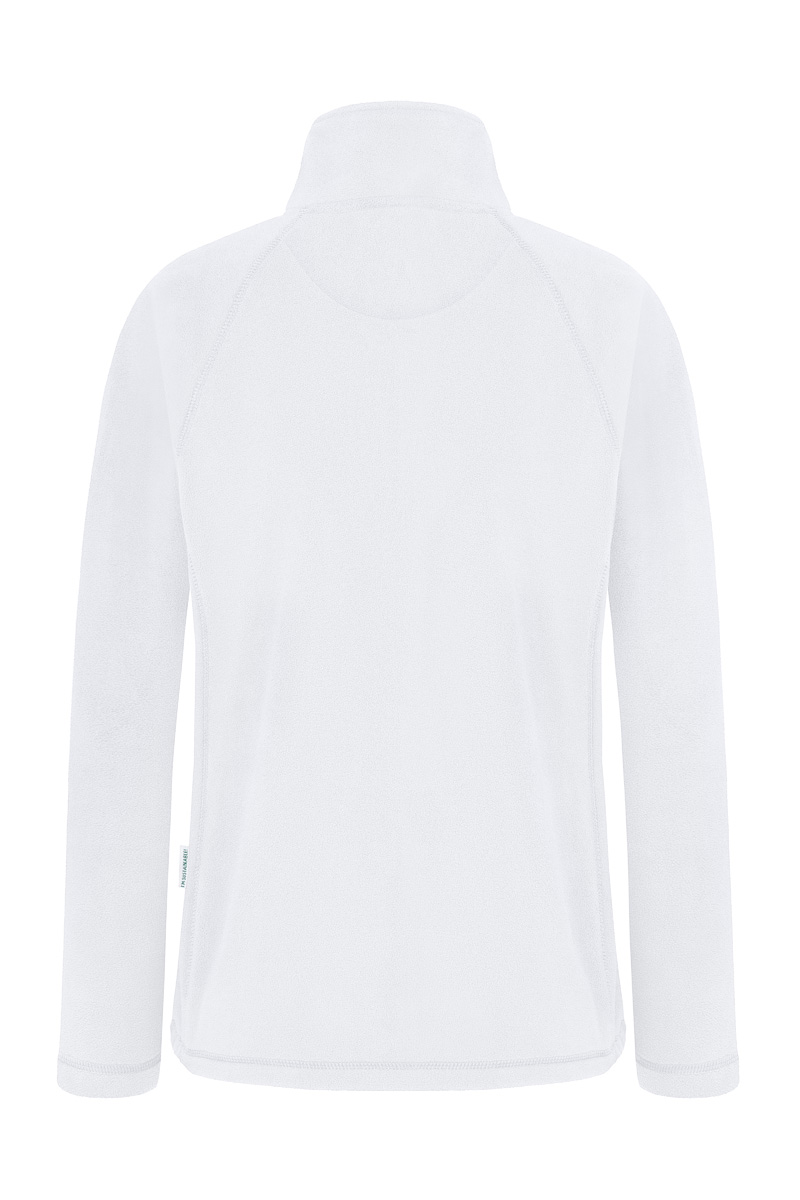 Fleecejacke Damen Weiß – Damen Workwear Fleecejacke Warm-Up, Detailansicht