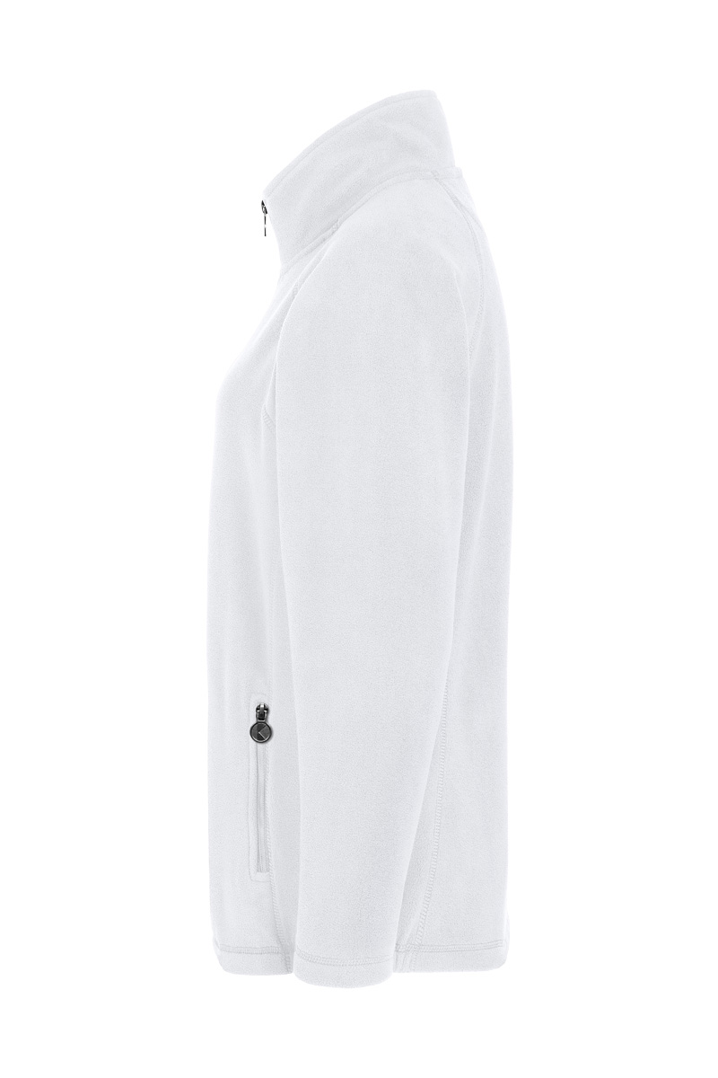Fleecejacke Damen Weiß – Damen Workwear Fleecejacke Warm-Up, Detailansicht