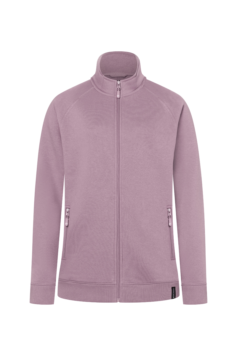 Sweatjacke Damen Dunkelrosa – Damen Workwear Sweatjacke Soft-Face