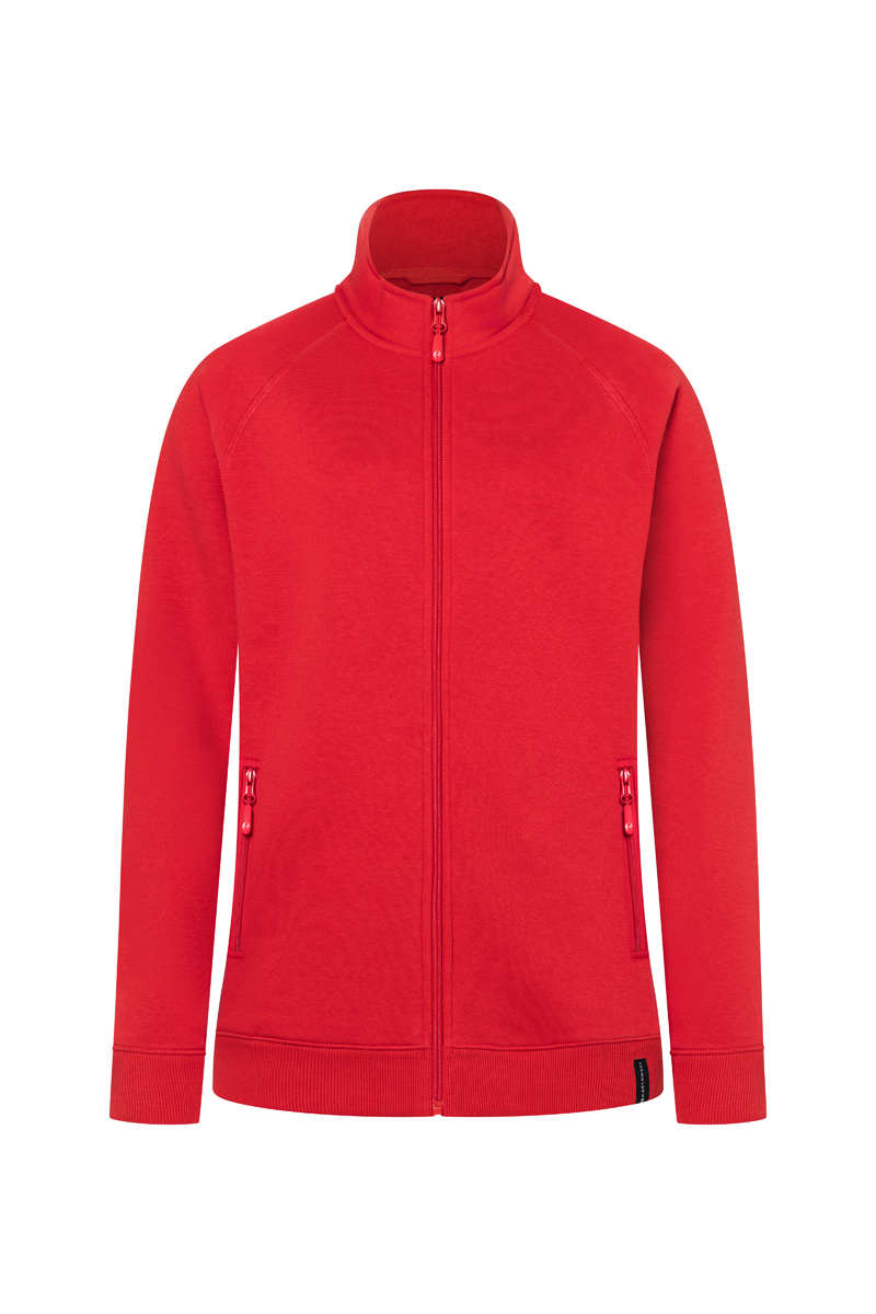 Sweatjacke Damen Rot – Damen Workwear Sweatjacke Soft-Face